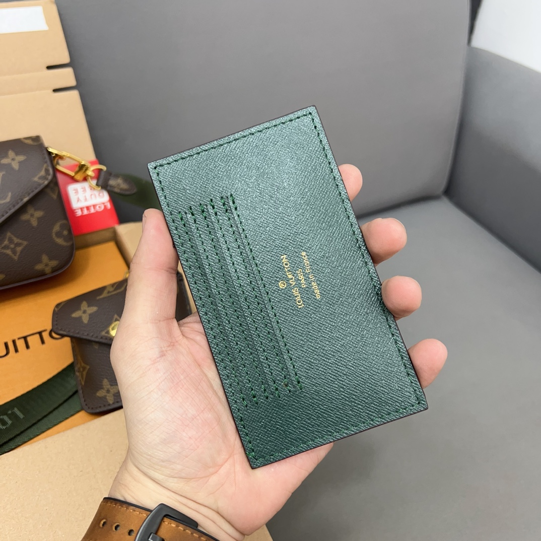 ★Louis Vuitton★【大人気】 ショルダーバッグ 「携帯 ポーチ」 古い花 3点セット お得