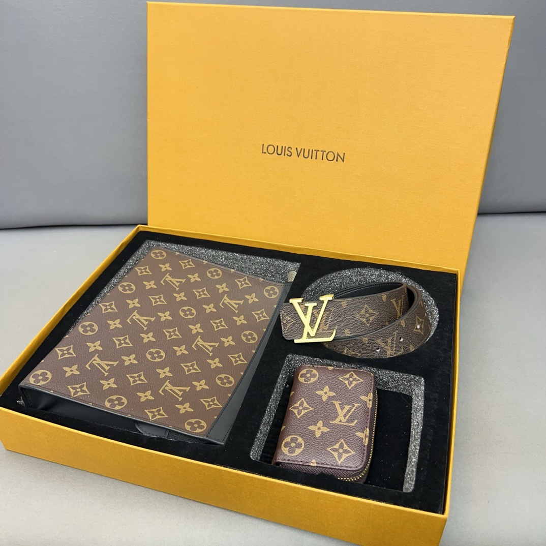 Louis Vuitton ★大人気定番商品★ 「メンズ ギフトセット」古い花 3点セット お得