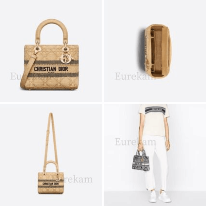 2023Cruise★カナージュ ラフィア LADY D-LITE ミディアムバッグ