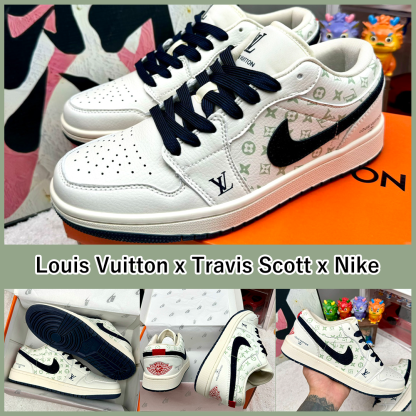 Louis Vuitton x Travis Scott x Nike Air Jordan 1 Low OG SP LV Monogram AJ1