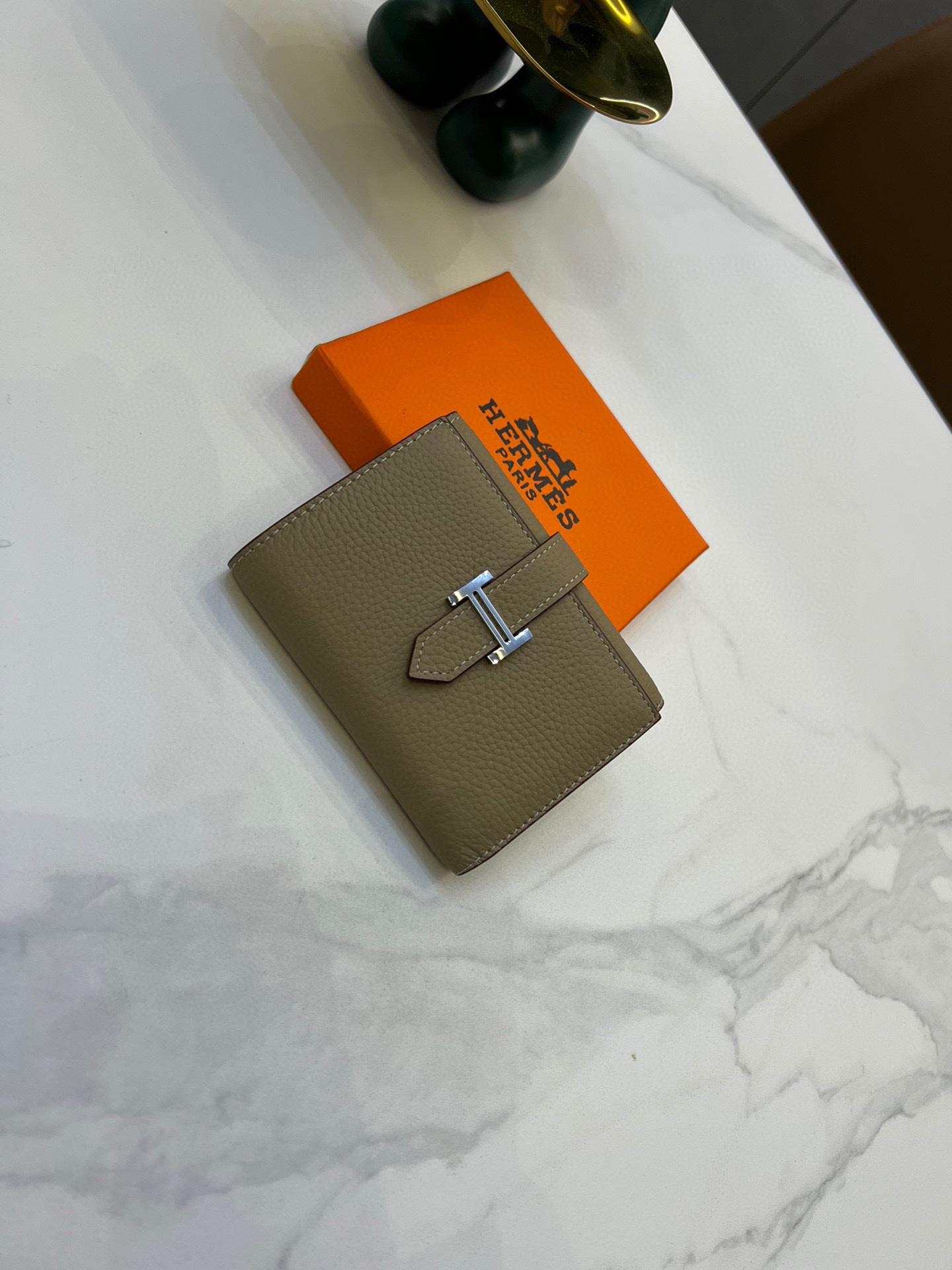 HERMES 超入手困難 ベアンコンビネ 3つ折り財布