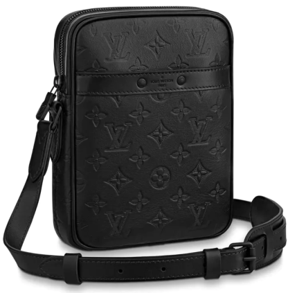 【ルイヴィトン】NEW!シャドーブラック☆スリムバッグDANUBE