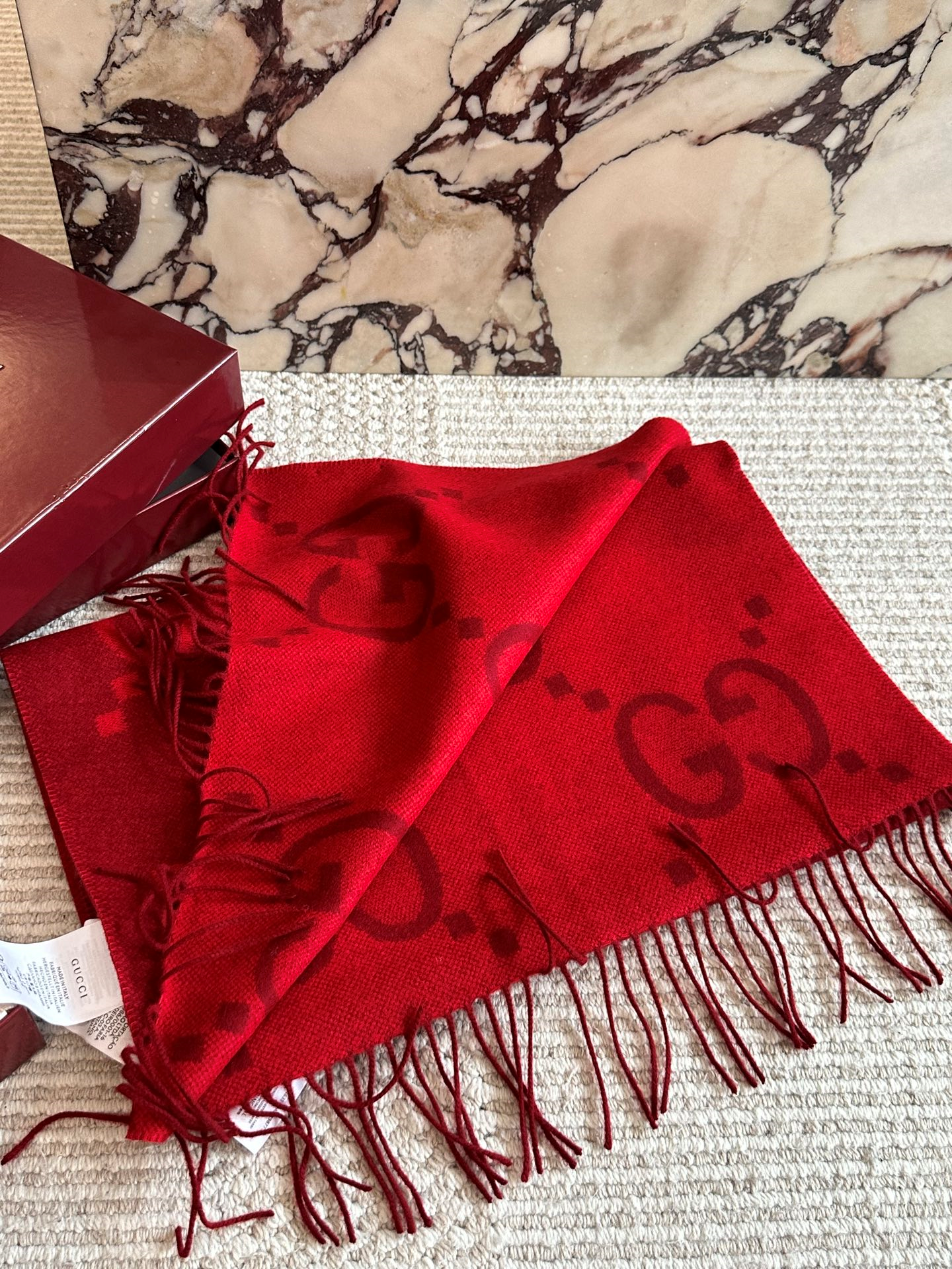 GUCCI マフラー 387574 4G200 ウール ストール