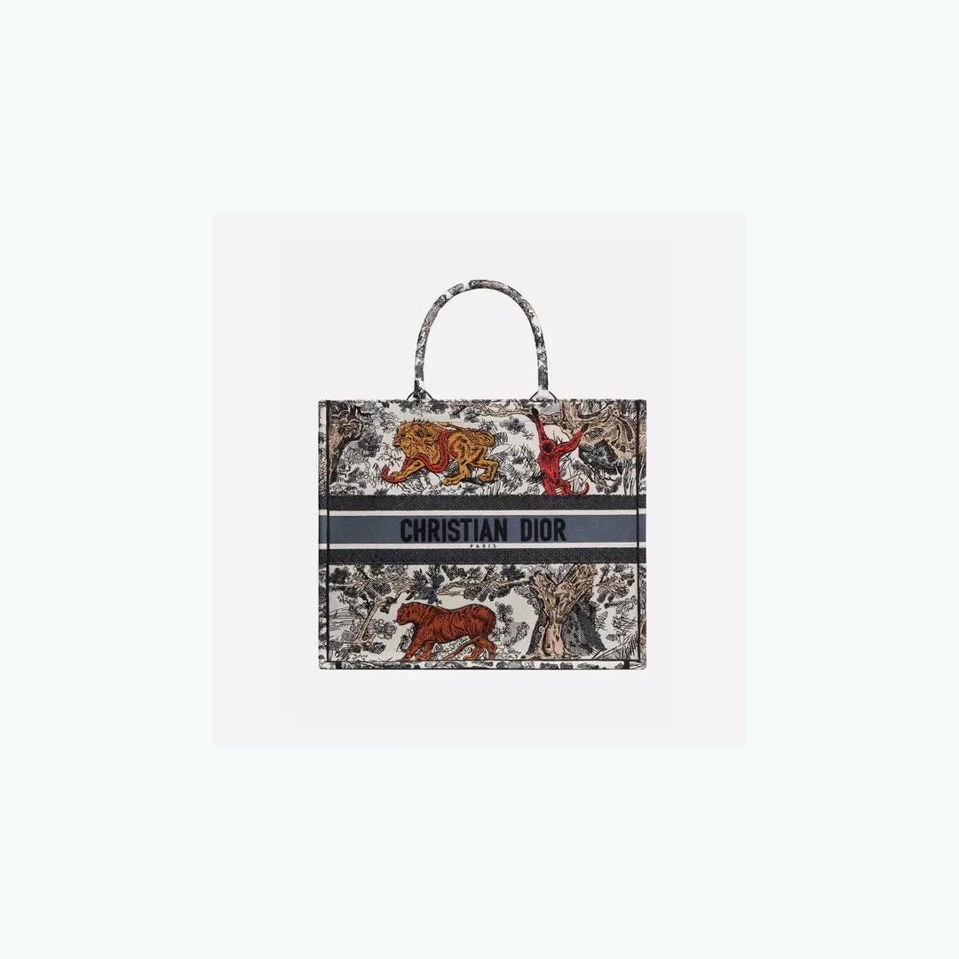 【Dior】ディオールロゴ アニマル 刺繍 バッグ トート 選べる2色