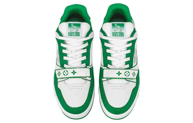 LOUIS VUITTONLV Trainers 'White Green'