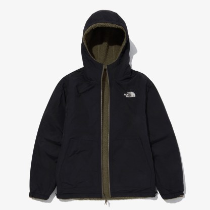 ★★★THE NORTH FACE★★★ DIXIE RVS FLEECE HOODIE NJ4FM70 リバーシブル フリース ダウン ジャケット フード レディース メンズ 韓国 2WAY 裏表 ショート ミドル 丈 かわいい 新作
