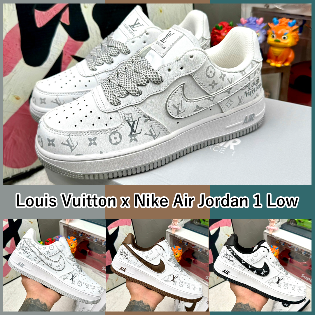 Louis Vuitton x Nike Air Jordan 1 Low 3色