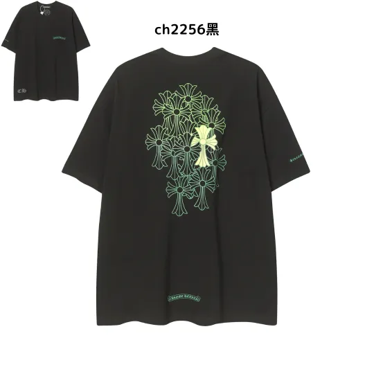 【2026新登場】クロムハーツChrome Hearts プリント刺繍Tシャツ特集 夏服 人気 男女兼用 綿100%