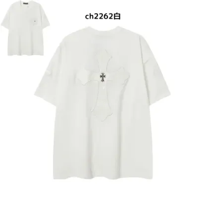 【2026新登場】クロムハーツChrome Hearts プリント刺繍Tシャツ特集 夏服 人気 男女兼用　綿100%