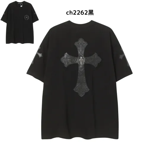 【2026新登場】クロムハーツChrome Hearts プリント刺繍Tシャツ特集 夏服 人気 男女兼用　綿100%