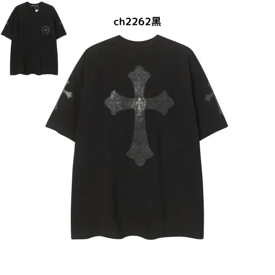 【2026新登場】クロムハーツChrome Hearts プリント刺繍Tシャツ特集 夏服 人気 男女兼用　綿100%