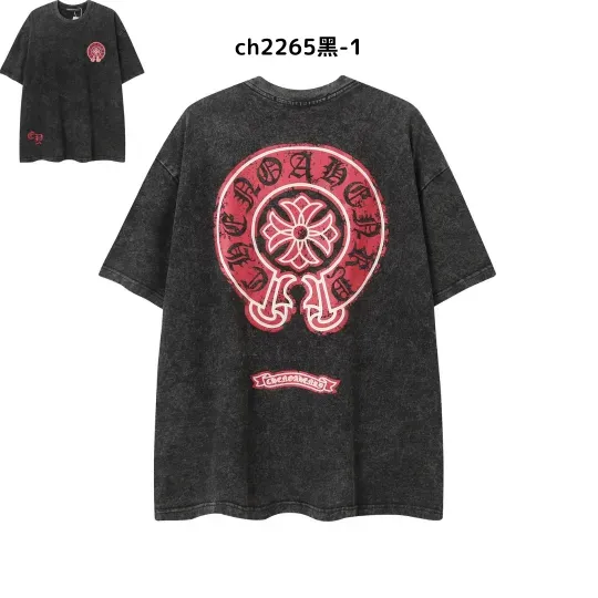 【2026新登場】クロムハーツChrome Hearts プリント刺繍Tシャツ特集 夏服 人気 男女兼用　綿100%