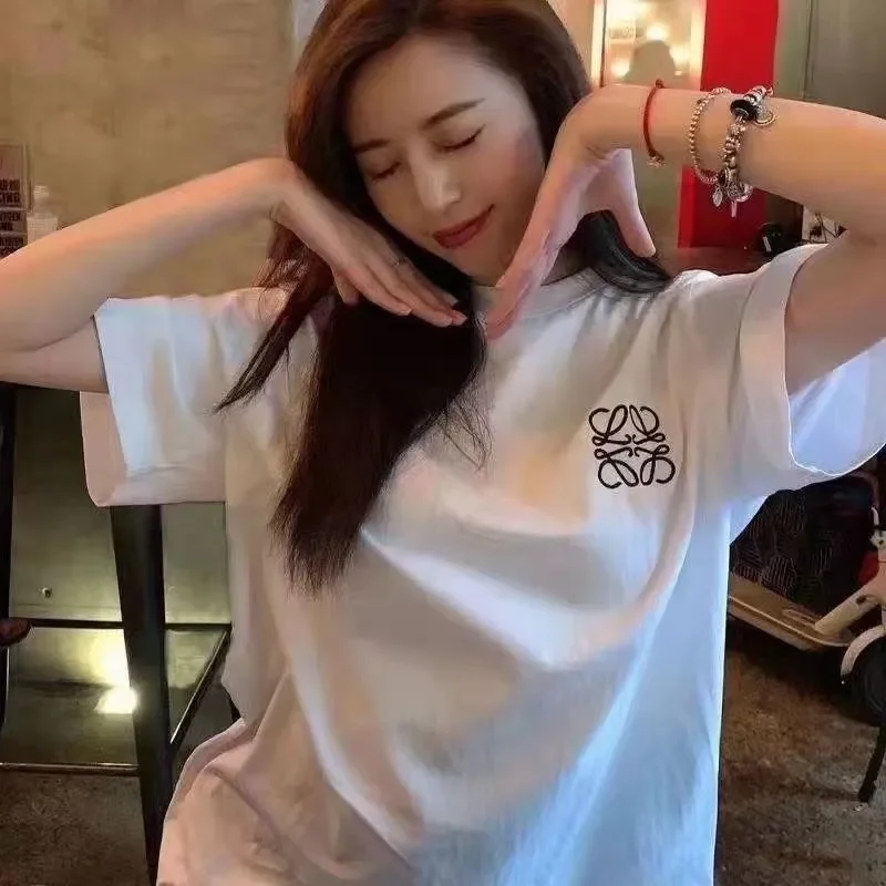 LOEWE【S-4XL】春夏らしい シンプルだからたくさん着まわせる 半袖 Tシャツ