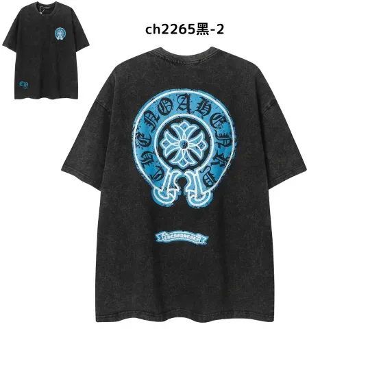 【2026新登場】クロムハーツChrome Hearts プリント刺繍Tシャツ特集 夏服 人気 男女兼用　綿100%