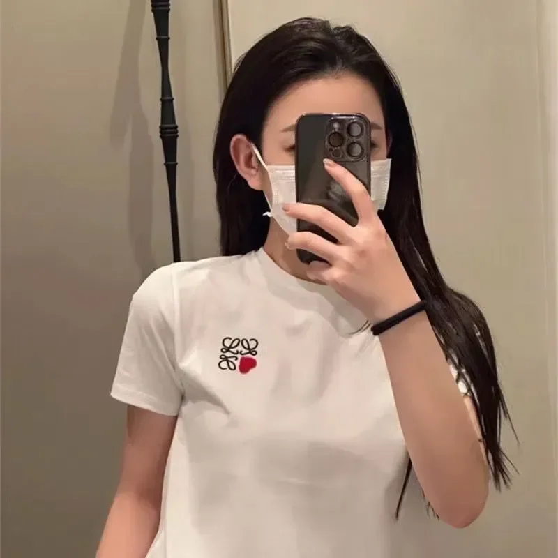 LOEWE【S-4XL】春夏らしい シンプルだからたくさん着まわせる 半袖 Tシャツ