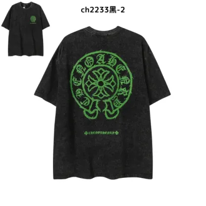 【2026新登場】クロムハーツChrome Hearts プリント刺繍Tシャツ特集 夏服 人気 男女兼用　綿100%