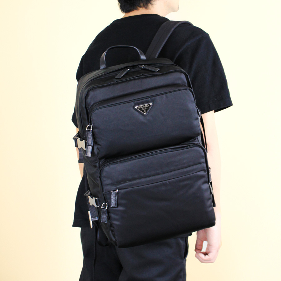 プラダ PRADA (2VZ101 2DMG)Re-Nylon サフィアーノ バックパック