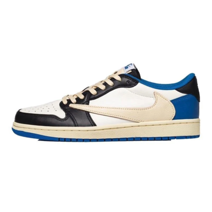 【人気急上昇で入手困難!】トラビススコットxナイキエアジョーダン1 ローカット「ミリタリーブルー」Travis Scott x Nike Air Jordan 1 Low "MILITARY BLUE''