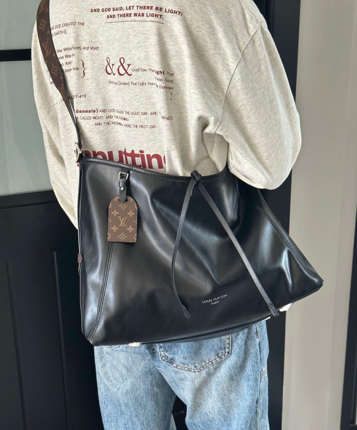 新作*Louis vuitton*キャリーオール ダーク MM ハンドバッグ