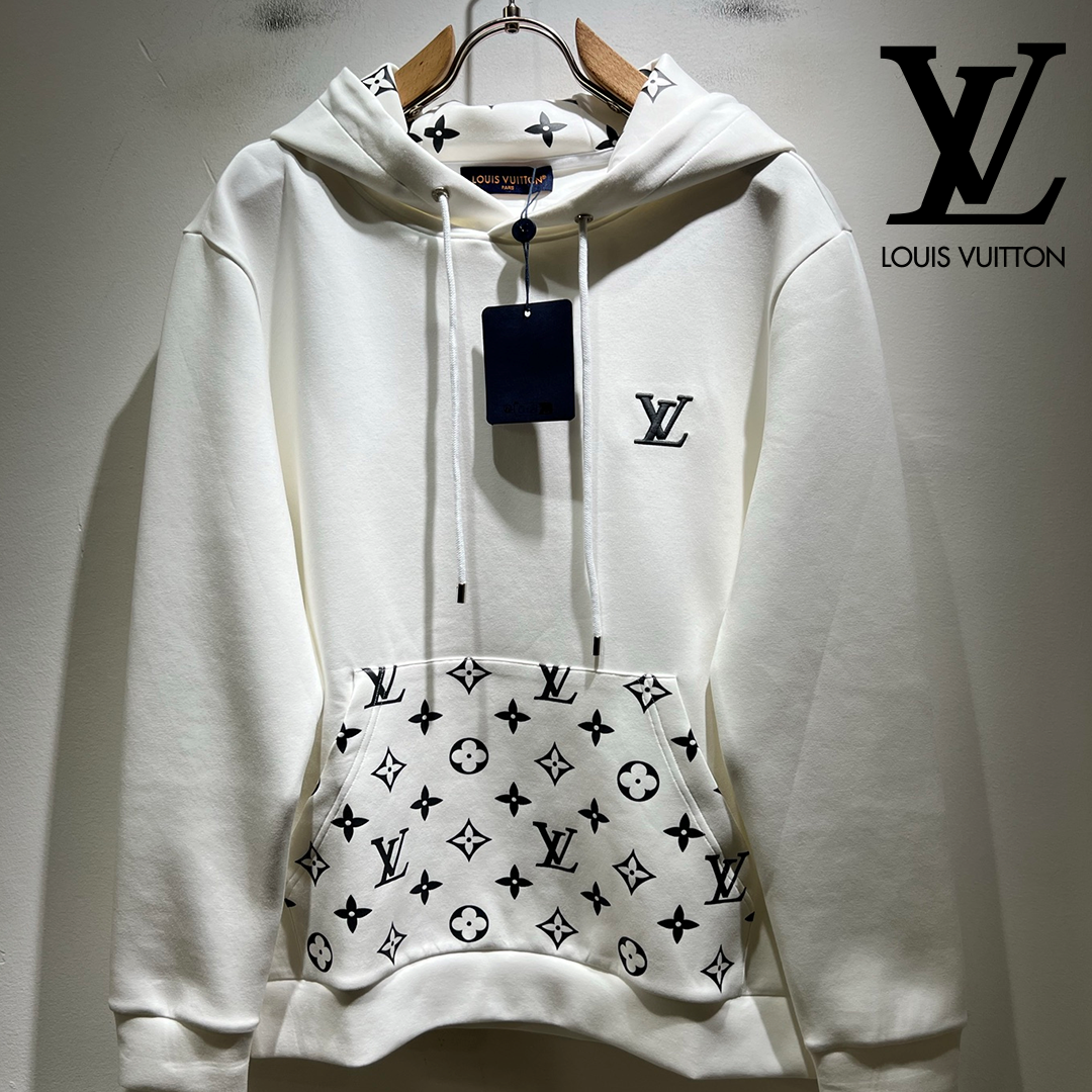 LOUIS VUITTON ロゴプリント ユニセックス パーカー