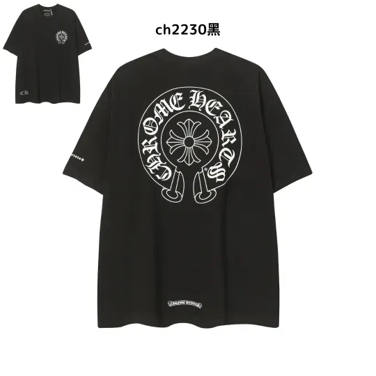 【2026新登場】クロムハーツChrome Hearts プリント刺繍Tシャツ特集 夏服 人気 男女兼用　綿100%