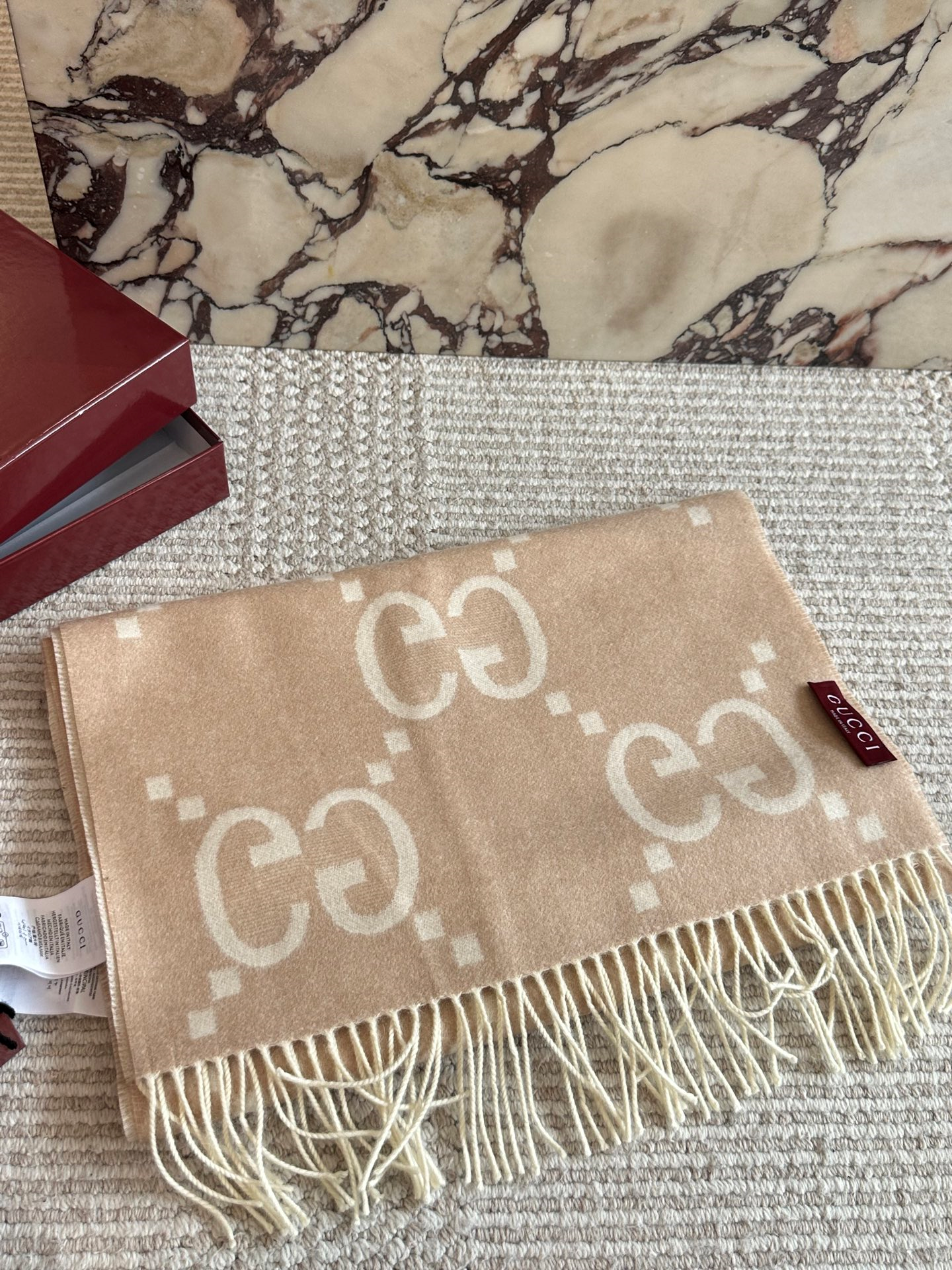 GUCCI マフラー 387574 4G200 ウール ストール