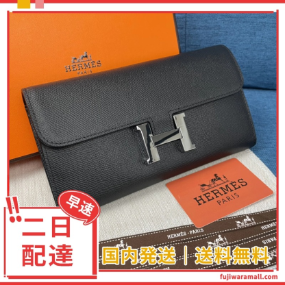 Hermes・レザー コンチネンタルウォレット 財布 折財布