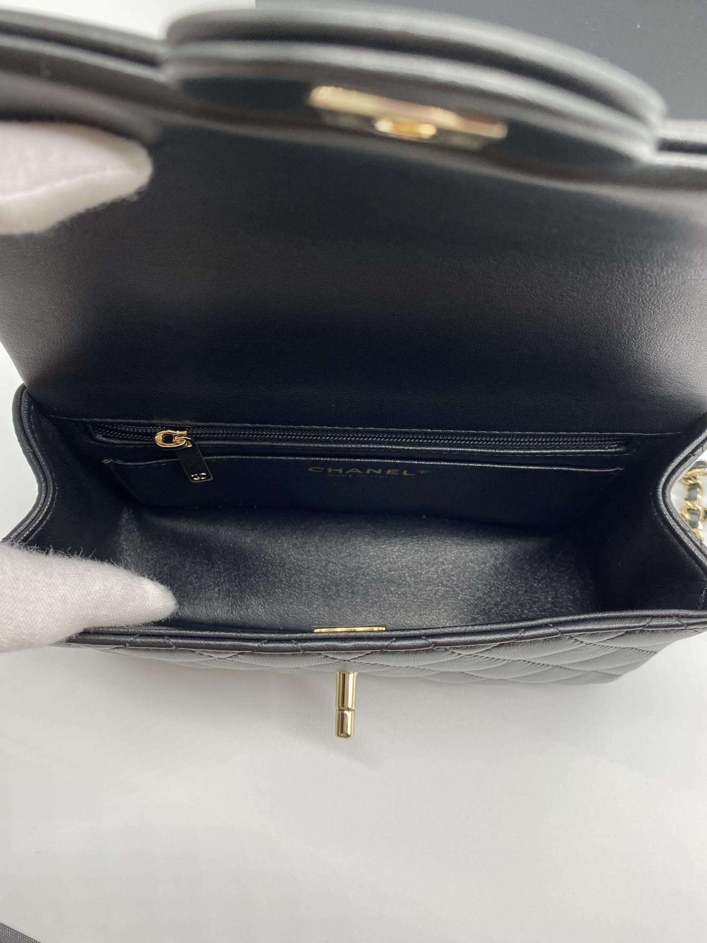 国内配送 新作 CHANEL トップハンドル ミニフラップバッグ