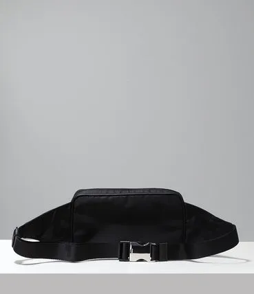 関税負担なし☆PRADA プラダ ファブリックとレザー ベルトバッグ
