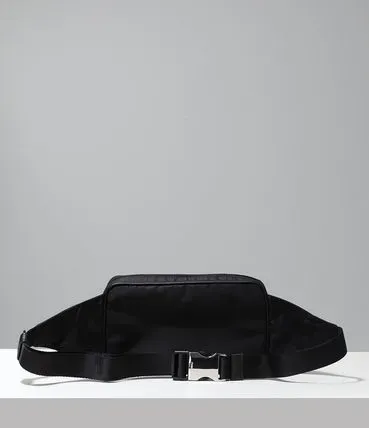 関税負担なし☆PRADA プラダ ファブリックとレザー ベルトバッグ