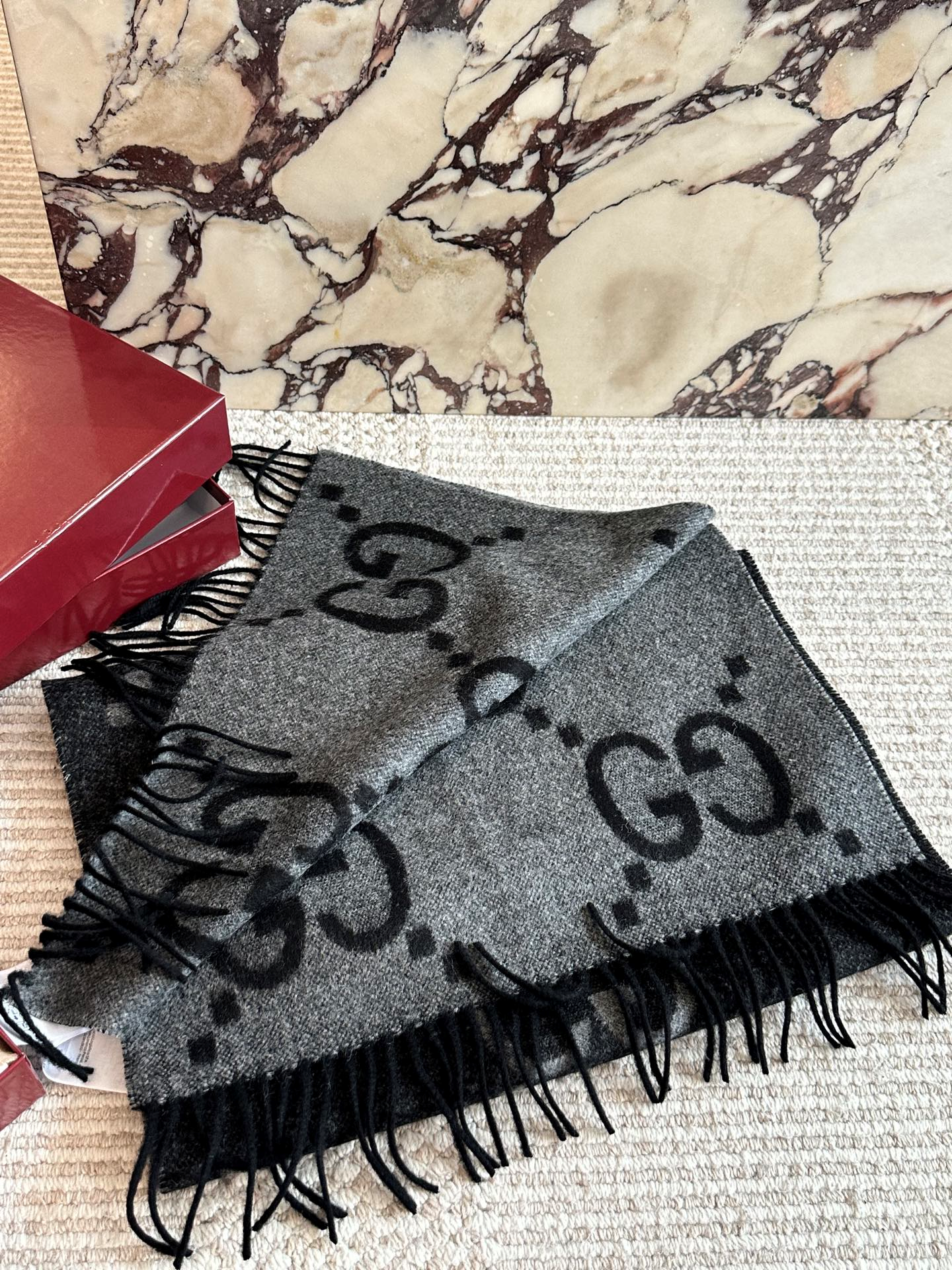 GUCCI マフラー 387574 4G200 ウール ストール