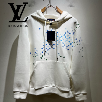 LOUIS VUITTON バックロゴ ユニセックス ロングスリーブ フーディー