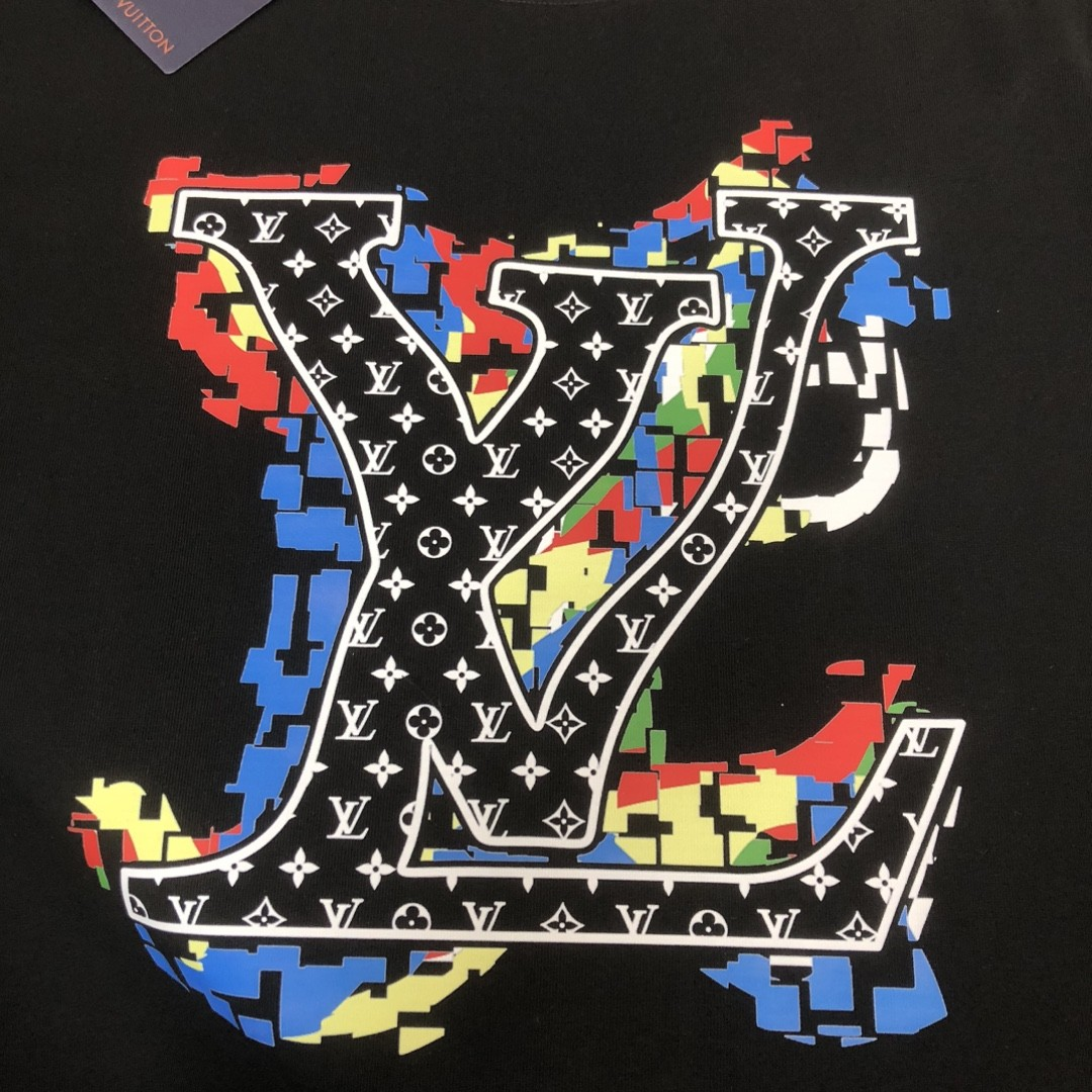 ルイ・ヴィトン 2026年春夏 カップルズ 半袖Tシャツ（ブラック/ホワイト）