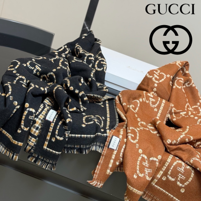 GUCCI 国内発送sale お勧め マフラー ウール アルパカ 男女兼用