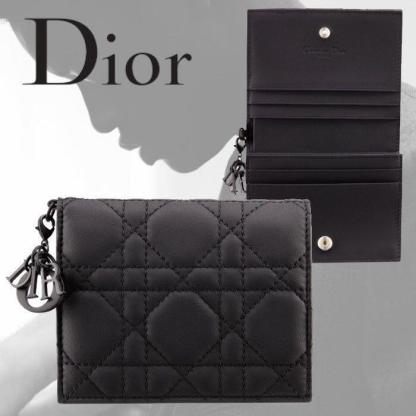 安心追跡付 直営店買付 Dior ミニ レディ ディオール ウォレット