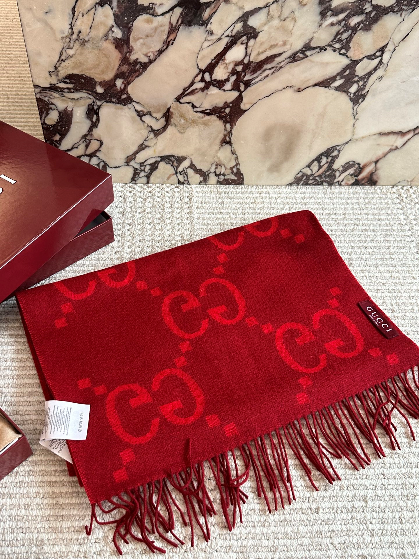 GUCCI マフラー 387574 4G200 ウール ストール