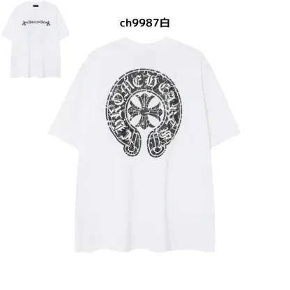 【2026新登場】クロムハーツChrome Hearts プリント刺繍Tシャツ特集 夏服 人気 男女兼用　綿100%