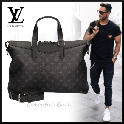 ルイヴィトン LOUIS VUITTON エクスプローラー エクリプス ショルダーバッグ モノグラムキャンバス ブラック ユニセックス