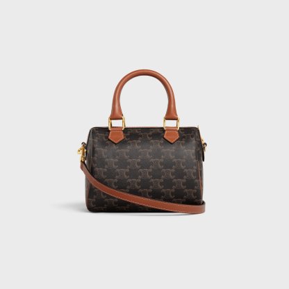 スモール ボストン / トリオンフキャンバス & カーフスキン