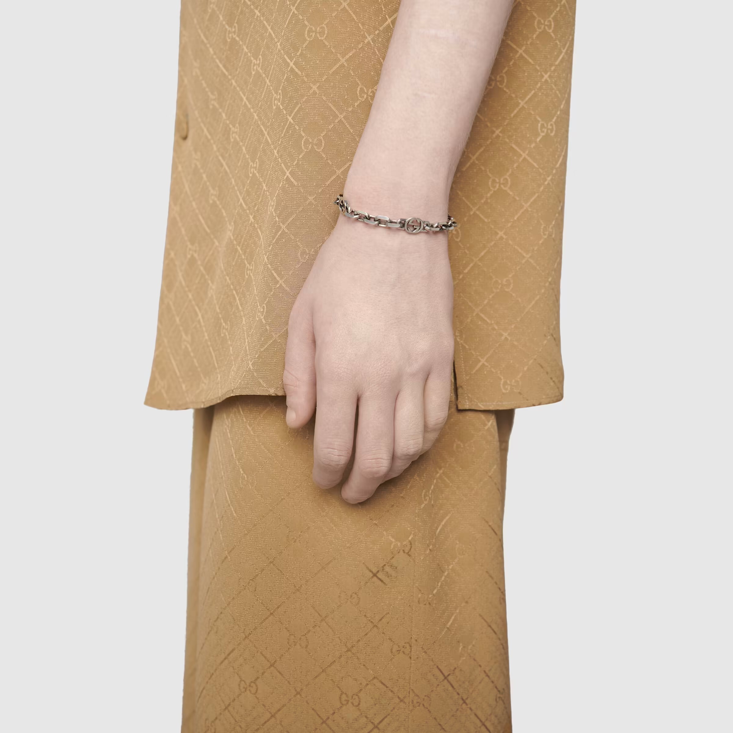 GUCCI グッチ インターロッキングG シルバー ブレスレット