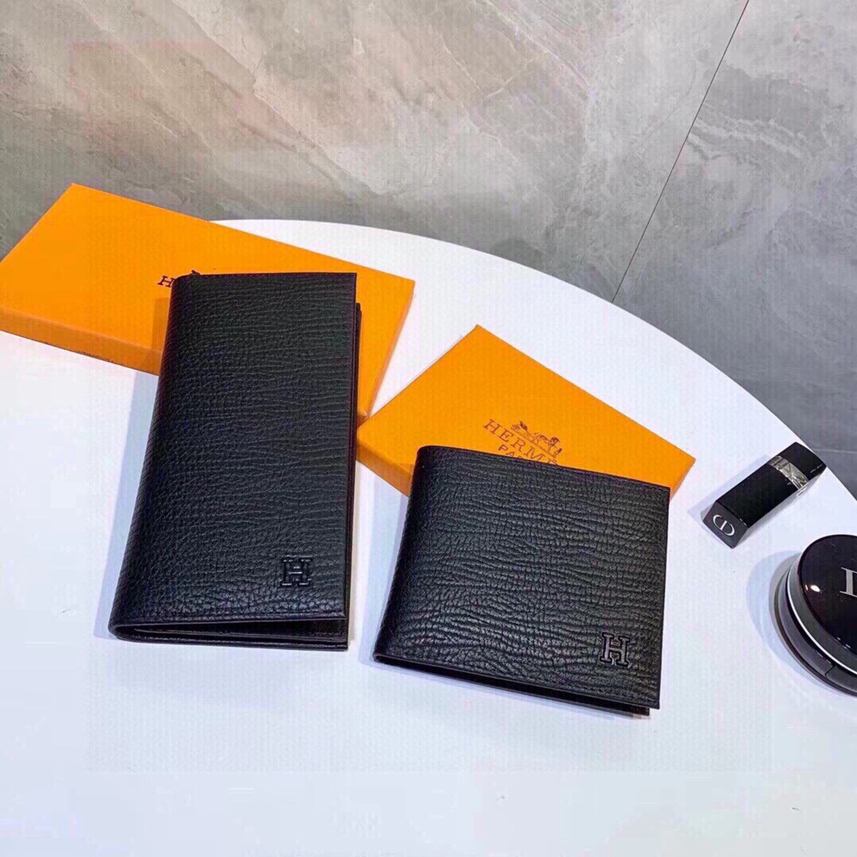 Hermes・レザー コンチネンタルウォレット 財布 折財布