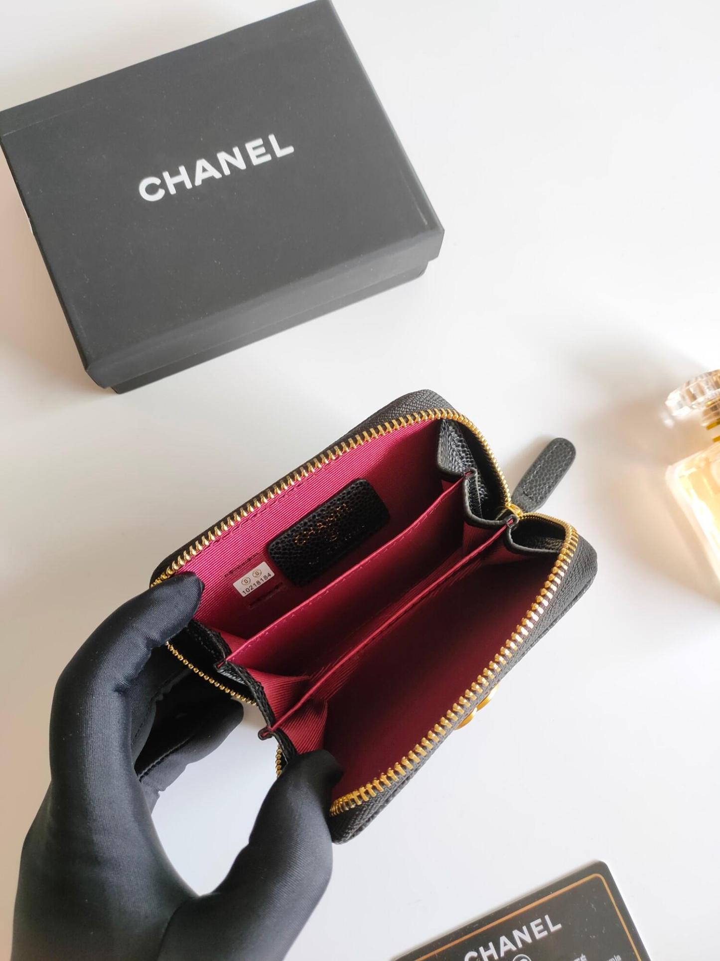 CHANEL☆BOY CHANEL ジップ ウォレット