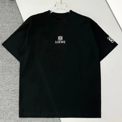 LOEWE『S-4XL』2色選べる 好感度UP 絶対欲しい 柔らかい 目立つ シンプルさ 通気性 刺繍 半袖 Tシ