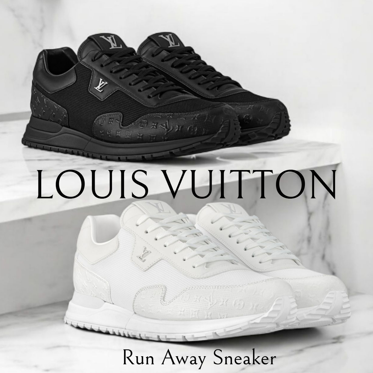 メンズ新作*LV*ランアウェイスニーカー モノグラム シンプル