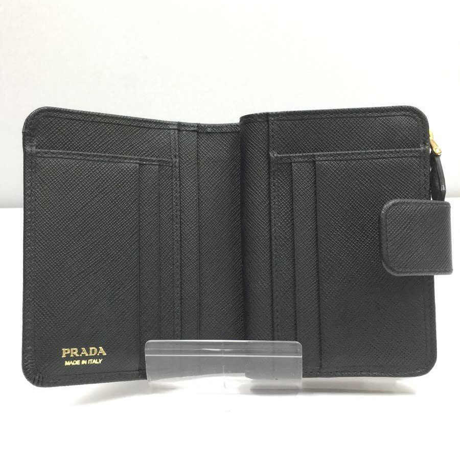 PRADA(プラダ) サフィアーノレザー 財布 ブラック