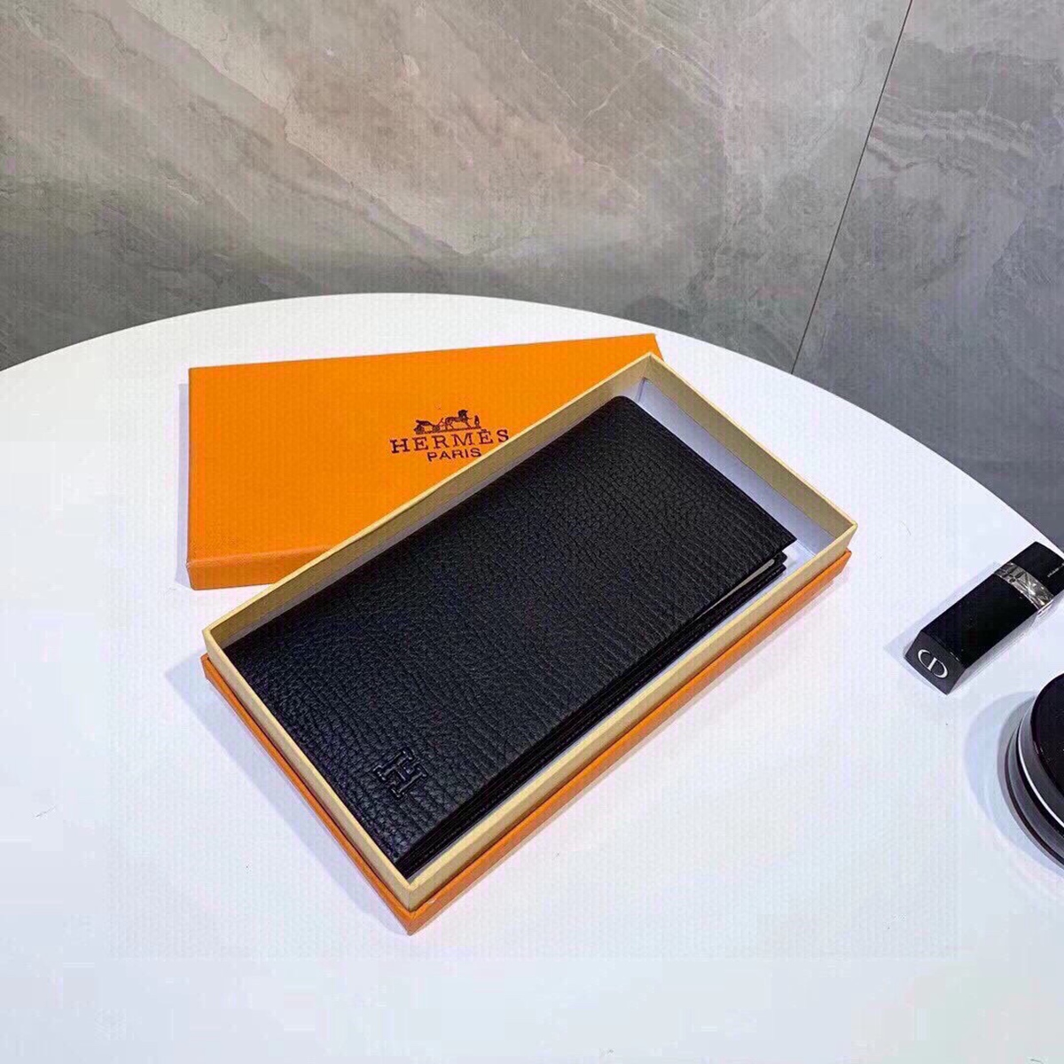 Hermes・レザー コンチネンタルウォレット 財布 折財布