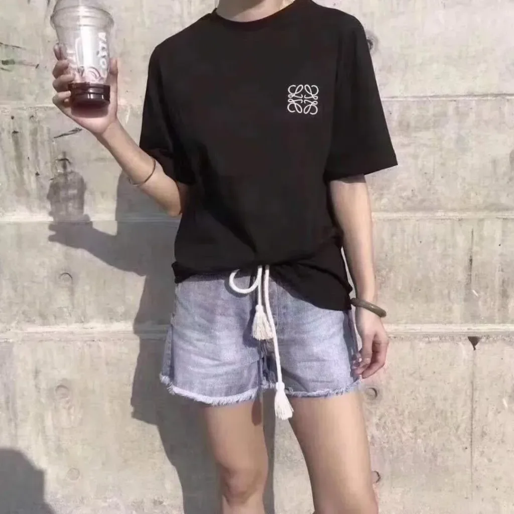 LOEWE【S-4XL】春夏らしい シンプルだからたくさん着まわせる 半袖 Tシャツ