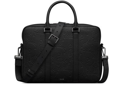 《ビジネスに♡》DIOR ジップ ブリーフケース
