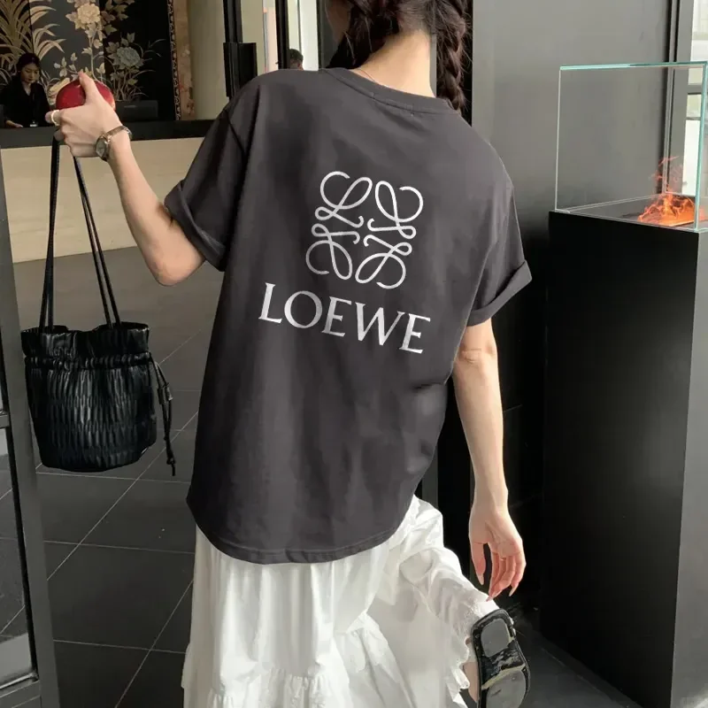 LOEWE『S-3XL』夏必須 型崩れ防止 肌触り最高 リゾートテイスト 大人カジュアル Tシャツ