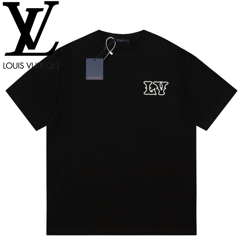 ルイ・ヴィトン オールドカーロゴ 半袖Tシャツ ブラック